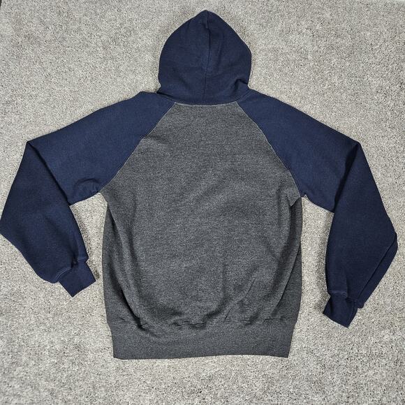Vtg Notre Dame Hoodie Mens Medium Blue Gray Football Y2K College University - Picture 2 of 9